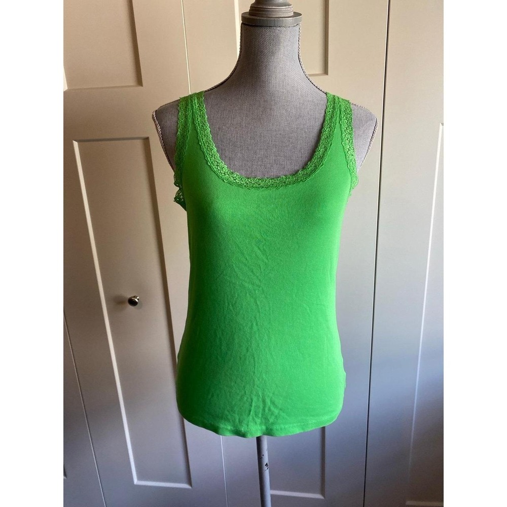 Cami Lacey Tank Top Jones New York Medium Green Vampire Diaries Danity s61